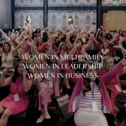 women in a conference
